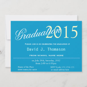 Fine art wheat field oil painting graduation invitation