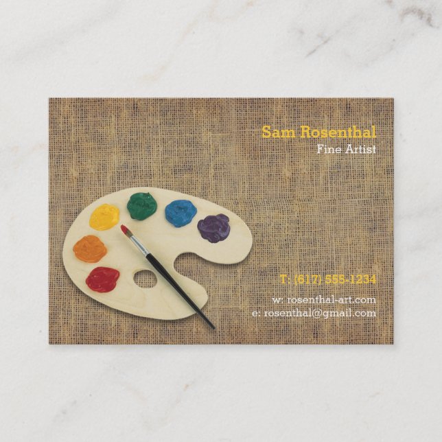 Fine Artist | Professional Business Card (Front)