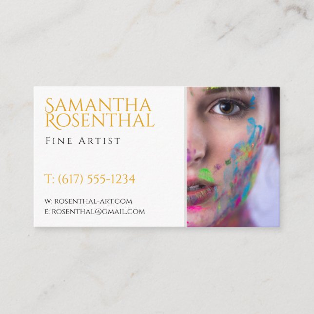 Fine Artist | Professional Business Card (Front)