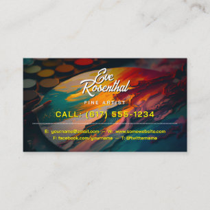 Fine Artist Professional Business Card