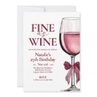 Fine As Wine Elegant Wine Tasting Vino Birthday