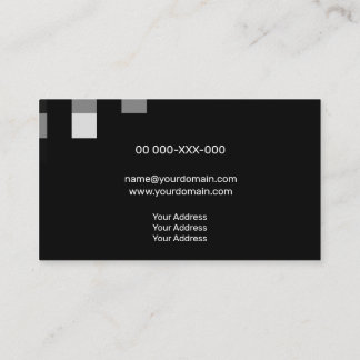 Fine Black Contemporary Transparency Business Card