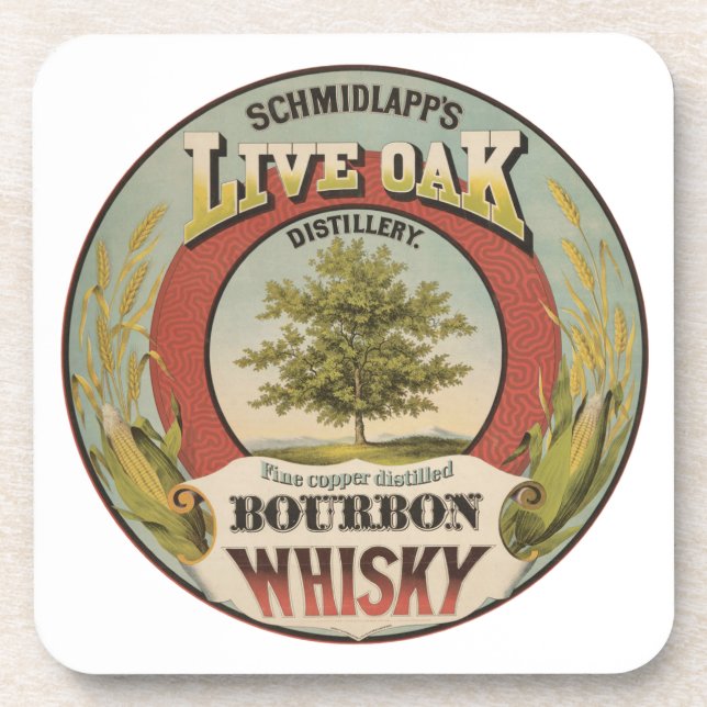 Fine Copper Distilled Bourbon Whisky. Coaster (Front)