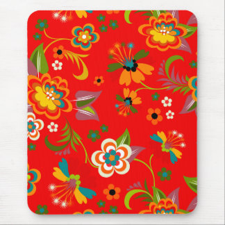 Fine Cute Cool Girly Retro Floral Fashion Mouse Pad