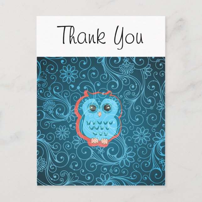 Fine Cute Cool Girly Retro Floral Fashion Postcard (Front)