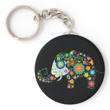 Fine Cute Elephant  Floral Fashion