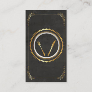 Fine Dining Business Card Template Classy Cards