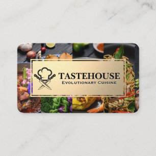 Fine Dining Cuisines Catering Business Card