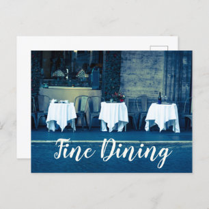 Fine Dining Restaurant for Food Lover and Gourmet Holiday Postcard