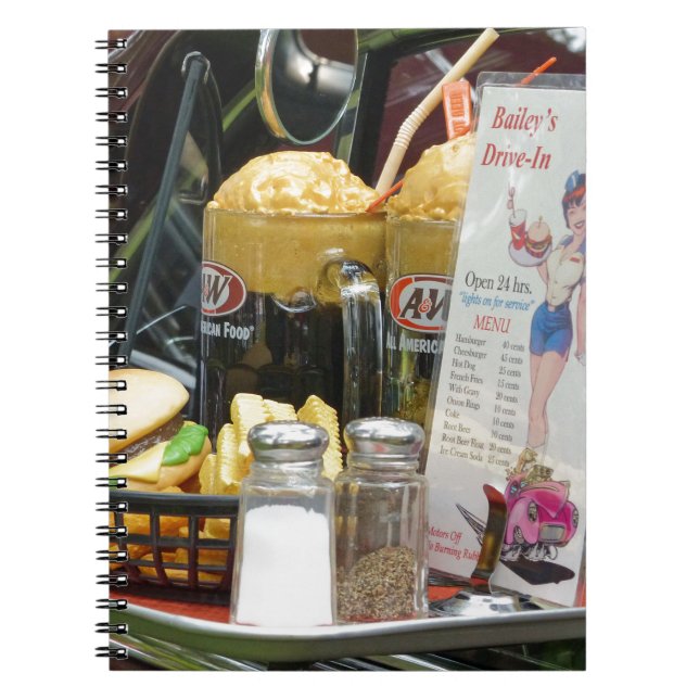 Fine Dining Spiral Notebook (Front)