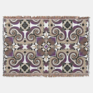 Fine Divine Swirl Design- Throw Blanket