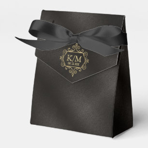 Fine Filigree Gold Wedding ID871 Favour Box