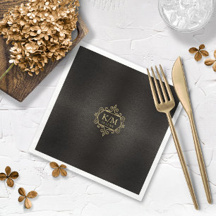 Fine Filigree Gold Wedding ID871 Napkin