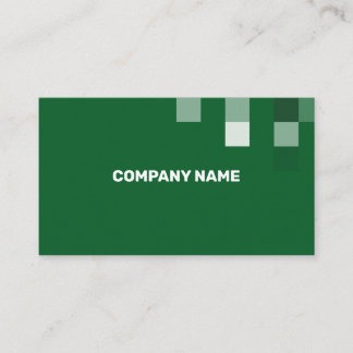 Fine Green Contemporary Transparency Business Card