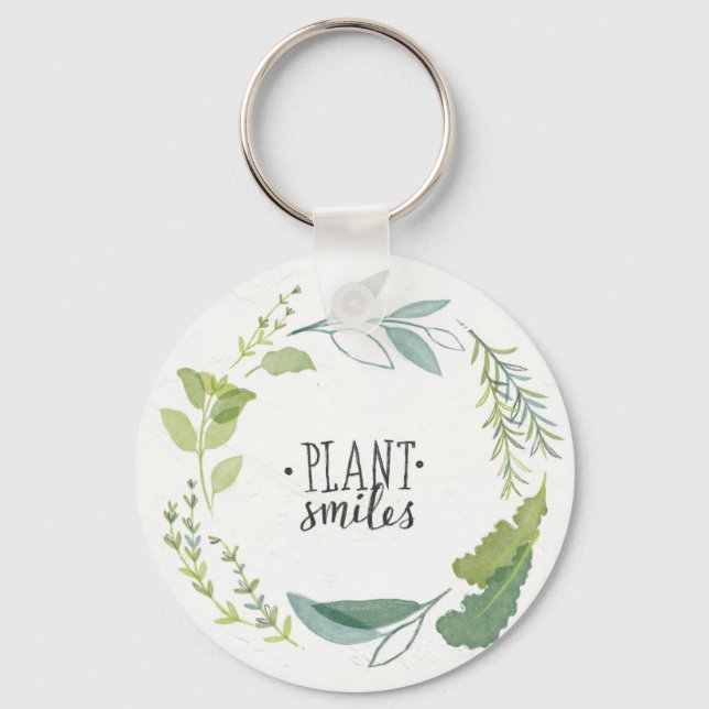 Fine Herbs II | Plant Smiles Key Ring (Front)