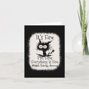 Fine I'm Fine Multiple Sclerosis Awareness Card
