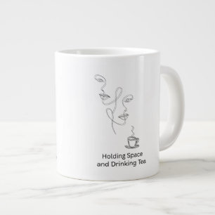 Fine Line Art Jumbo Therapy Tea Mug