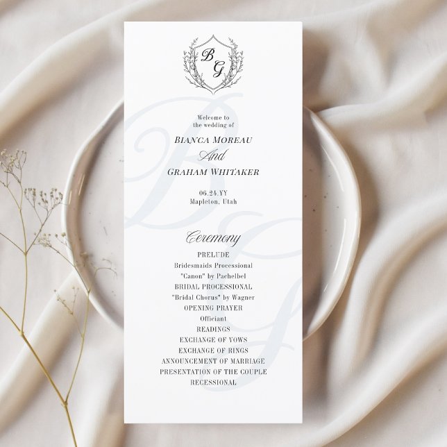 Fine-line classic Vintage Crest monogram program (Creator Uploaded)