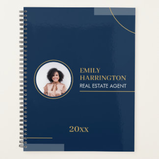 Fine Lines Real Estate Agent Navy Planner