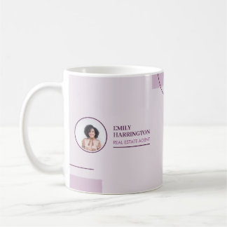 Fine Lines Real Estate Agent Pink Coffee Mug