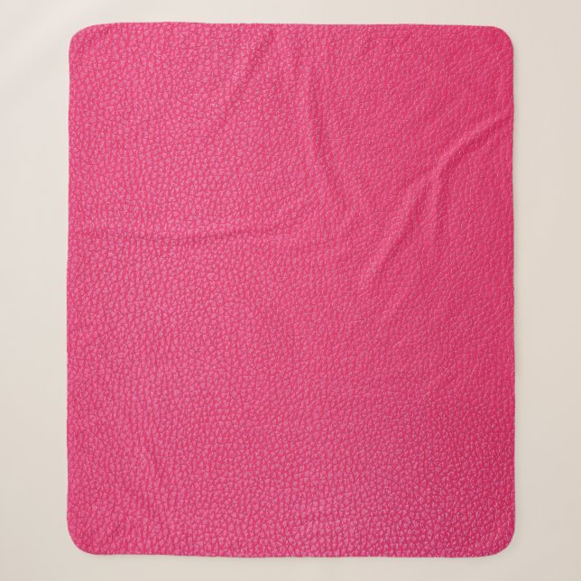 Fine Luxury Pink Cloth Texture. Sherpa Blanket (Front)