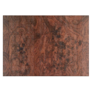 Fine Mahogany Veneer Print Cutting Board