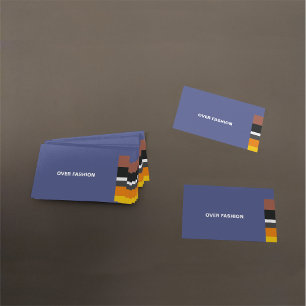 Fine Multicolor Classic Lateral Stripes Business Card