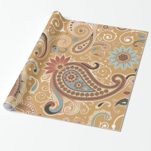 Fine Paisley Cool Cute Girly Retro Fashion Wrapping Paper