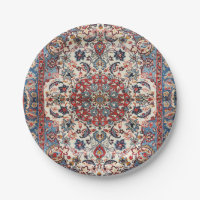 Fine Persian Baby Blue Red Tan