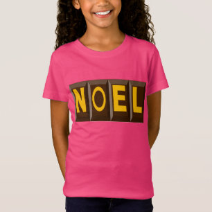 Fine pink cotton jersey T-shirt NOEL CHOCOLATE Des