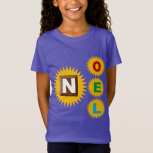Fine purple jersey T-shirt NOEL SOLEIL CHOCOLAT
