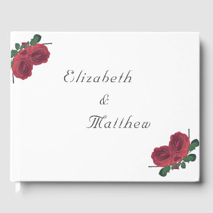 Fine Roses Catholic Wedding Guestbook