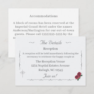 Fine Roses Enclosure Card