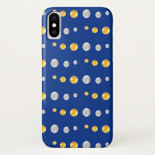 Fine silver and gold dots Case-Mate iPhone case