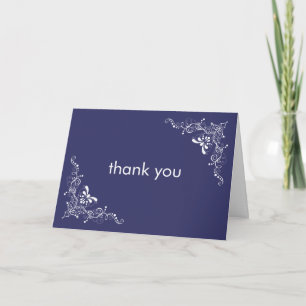Fine Swirls Thank You Card