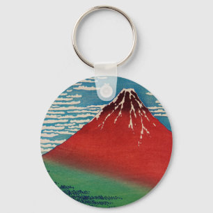 Fine Wind Clear Morning Vintage Japanese Art Key Ring