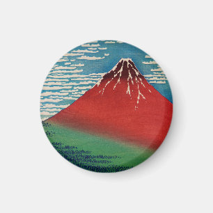 Fine Wind Clear Morning Vintage Japanese Art Magnet