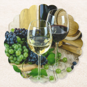 Fine Wine, Aged to Perfection, Paper Coaster