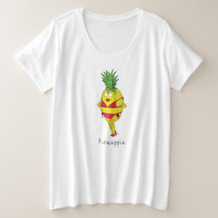 Fineapple Pineapple Pin-Up Women's Plus T-Shirt Plus Size T-Shirt