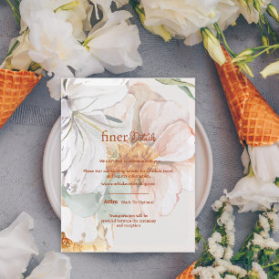 Finer Details Wedding Card   Blush Peach Floral