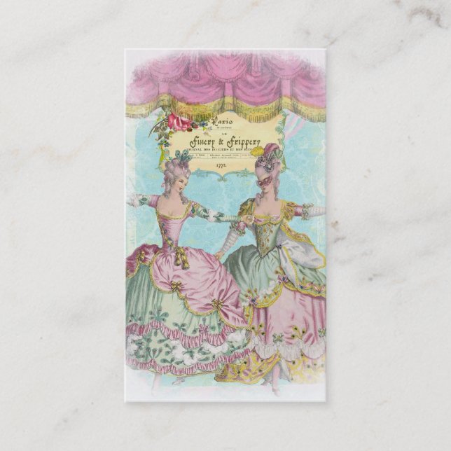 Finery and Frippery Business Card (Front)