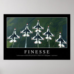 Finesse: Inspirational Quote Poster