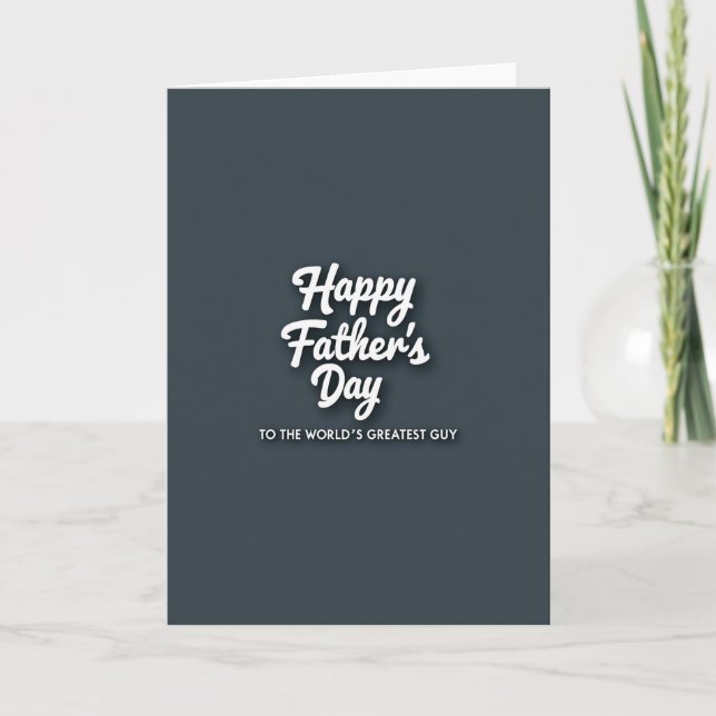 Finest Fathers Day Words Card (Front)