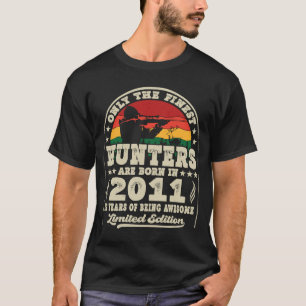 Finest Hunters Are Born In 2011 Deer Hunting 12th  T-Shirt