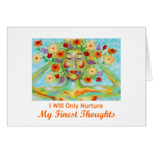 "Finest Thoughts"  Affirmation Card