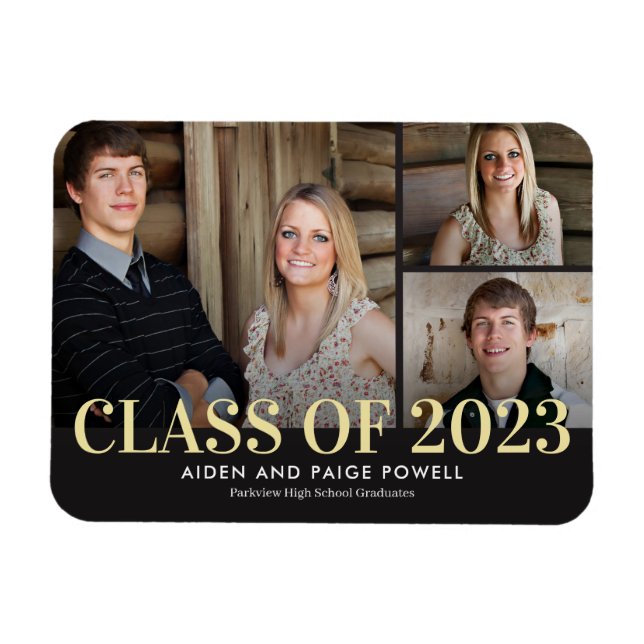 Finest Year Graduation Announcement Magnet (Horizontal)