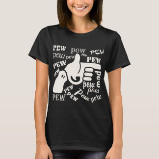 Finger Gun Pew Pew Pew #USAPatriotGraphics © T-Shirt