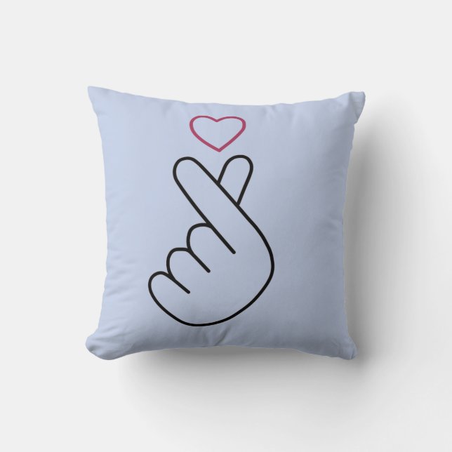 finger heart cushion (Front)