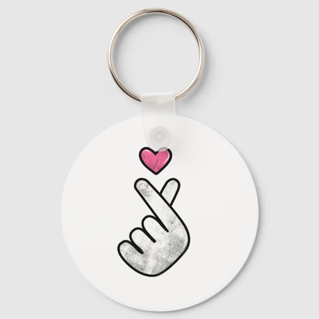 Finger heart key ring (Front)