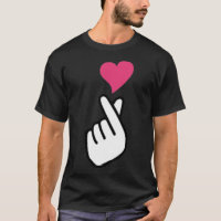 Finger Heart Korean Hand Symbol KPOP Love Sarangha